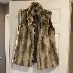 Pendleton Faux Fur Vest Large